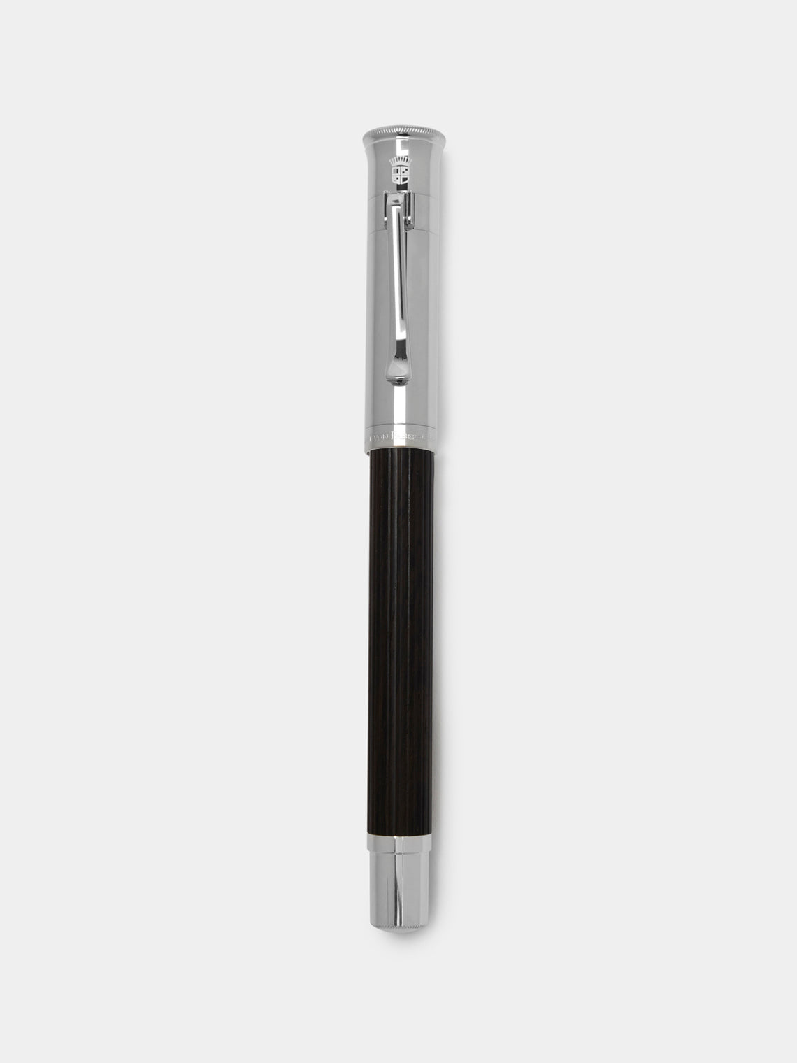 Graf von Faber-Castell - Grenadila Wood Rollerball Pen - Silver - ABASK - 