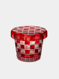 Hirota Glass - Edo Kiroko Lidded Glass - Red - ABASK - 