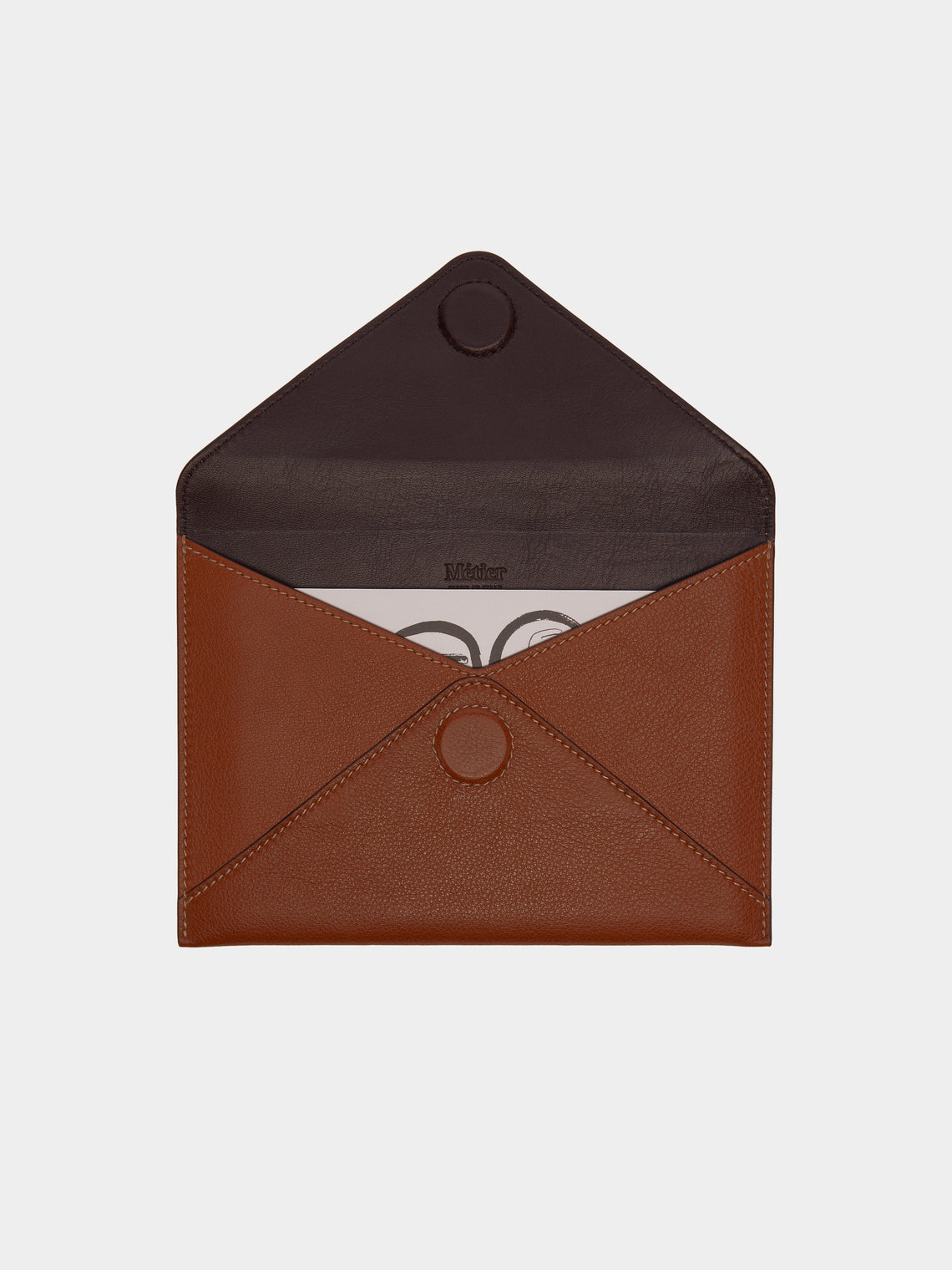 Métier - Leather Envelope - Brown - ABASK