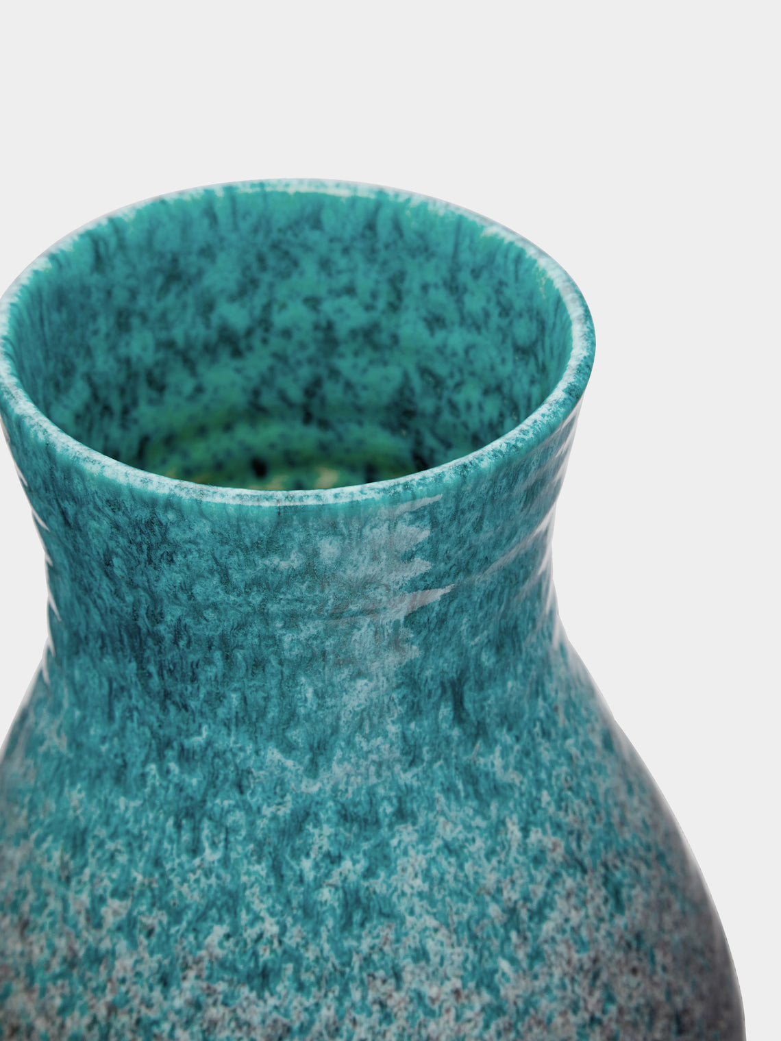 Antique and Vintage - 1960s Ombre Accolay Vase - Blue - ABASK