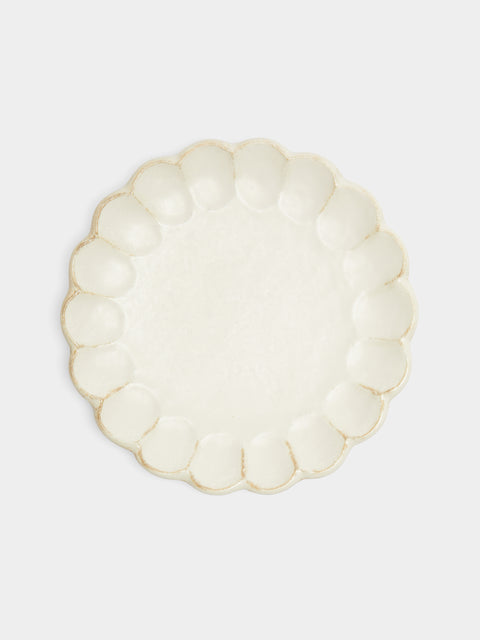 Kaneko Kohyo - Rinka Ceramic Dinner Plates (Set of 4) - White - ABASK - 
