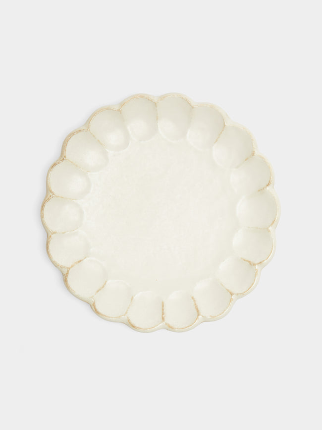 Kaneko Kohyo - Rinka Ceramic Dinner Plates (Set of 4) - White - ABASK - 