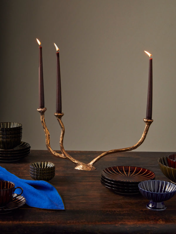 Osanna Visconti - Alga Hand-Cast Bronze Candle Holder -  - ABASK