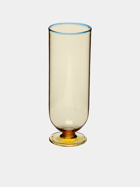 Yali Glass - Hand-Blown Murano Glass Highball - Yellow - ABASK - 