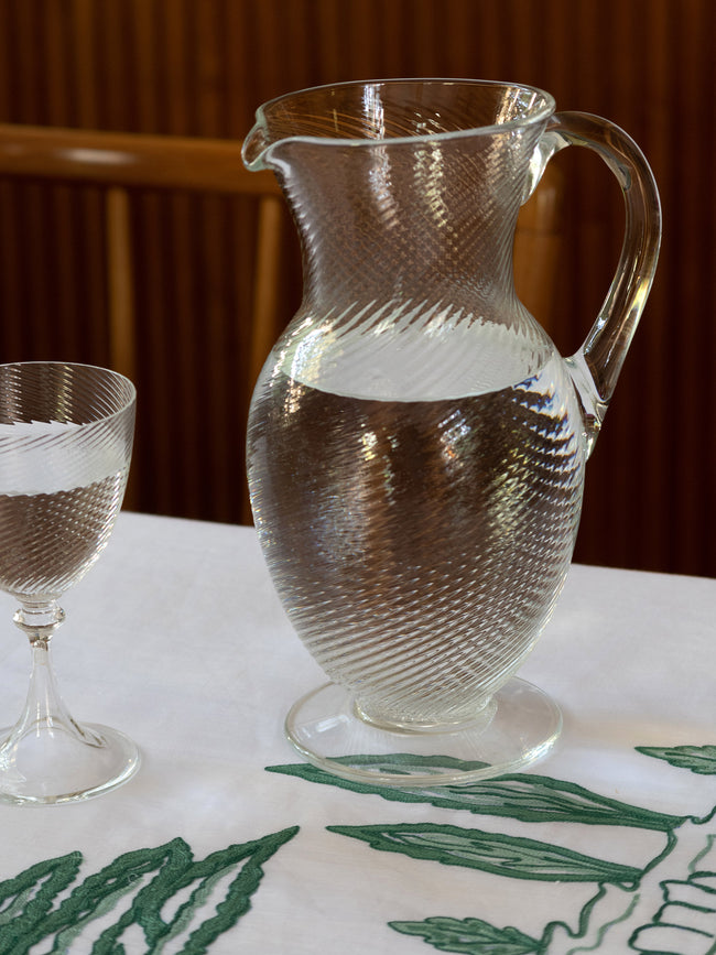 NasonMoretti - Torse Murano Glass Water Jug - Clear - ABASK