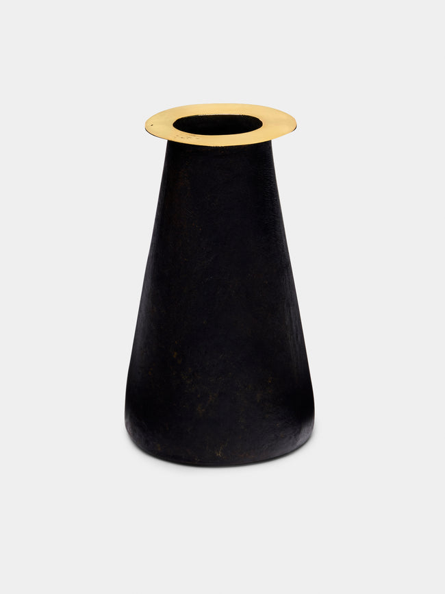 Carl Auböck - Collar Brass Vase - Black - ABASK - 