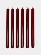 Trudon - Large Tapered Candles (Set of 6) - Burgundy - ABASK - 