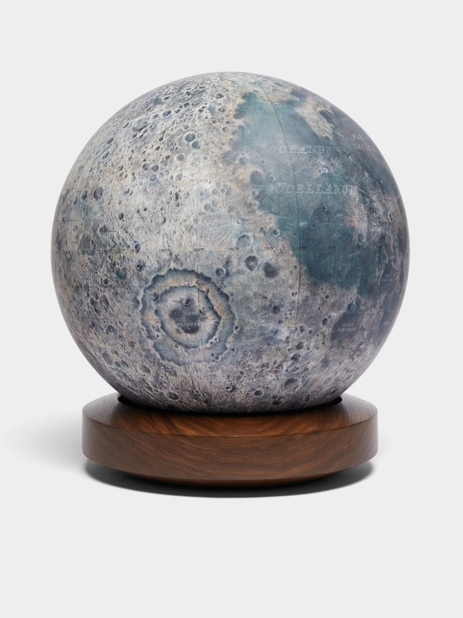 Bellerby & Co - The Albion Moon Desktop Globe (36cm) - Blue - ABASK - 