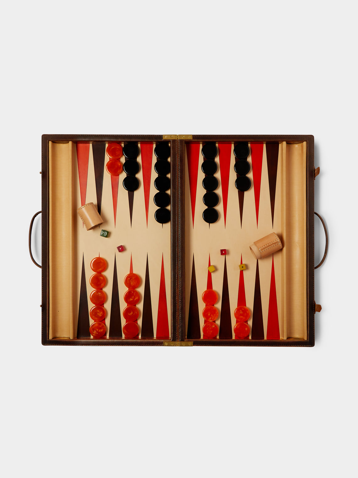 Nick Plant - Wood and Leather Backgammon Set - Brown - ABASK