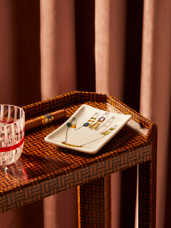 Fornasetti - Mano con Anelli Porcelain Ashtray -  - ABASK