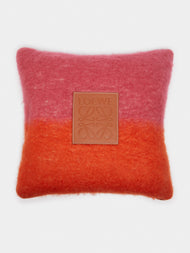 Loewe Home - Stripe Mohair Cushion - Pink - ABASK - 