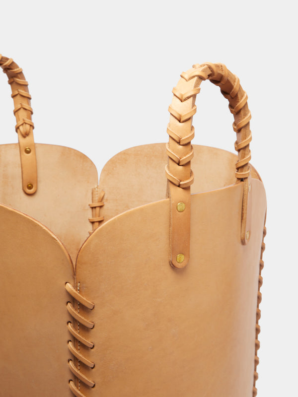 Otis Ingrams - Woven Leather Basket -  - ABASK