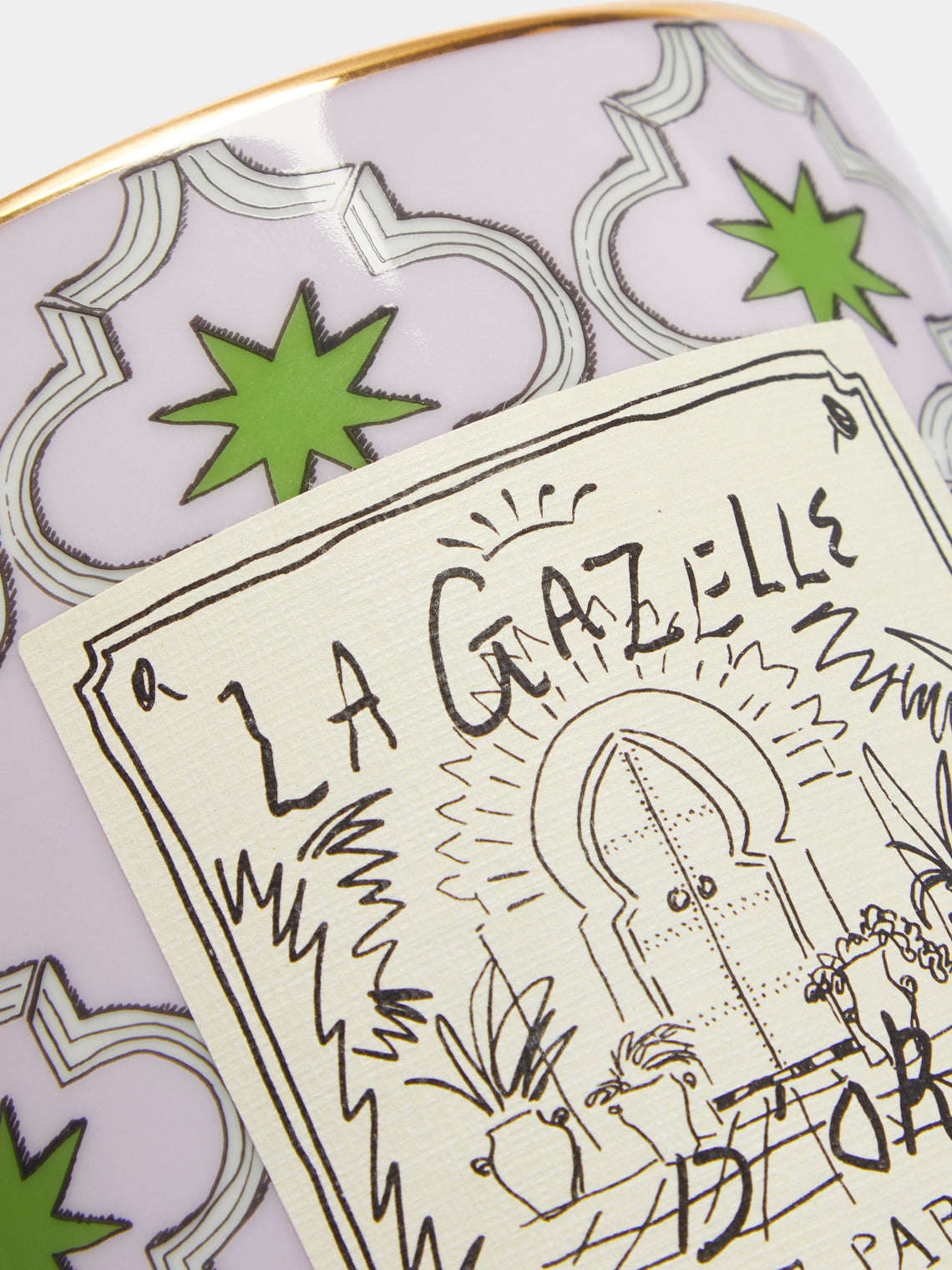 Ginori 1735 - Profumi Luchino La Gazelle D'or Porcelain Large Candle -  - ABASK