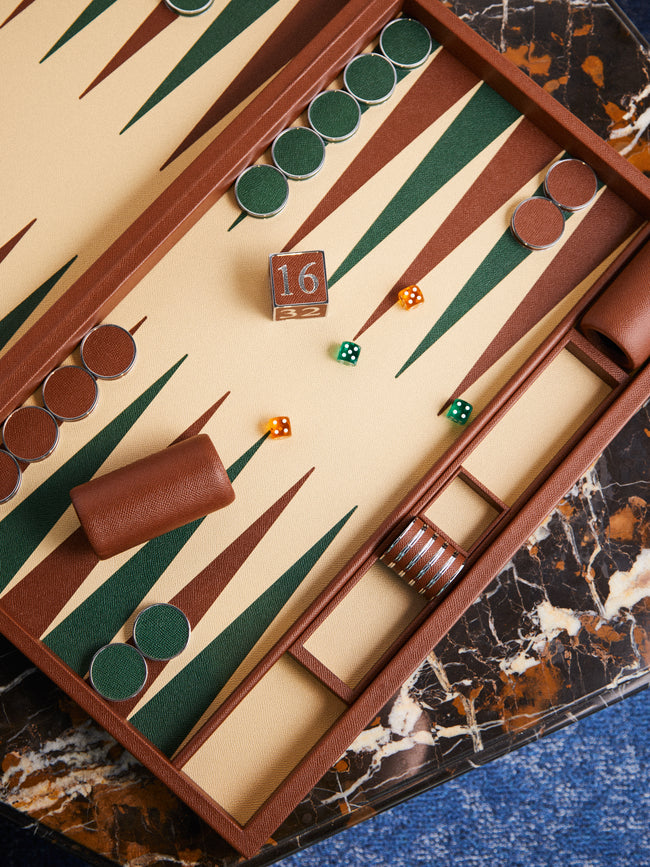 Geoffrey Parker - Competition Size Backgammon - Brown - ABASK