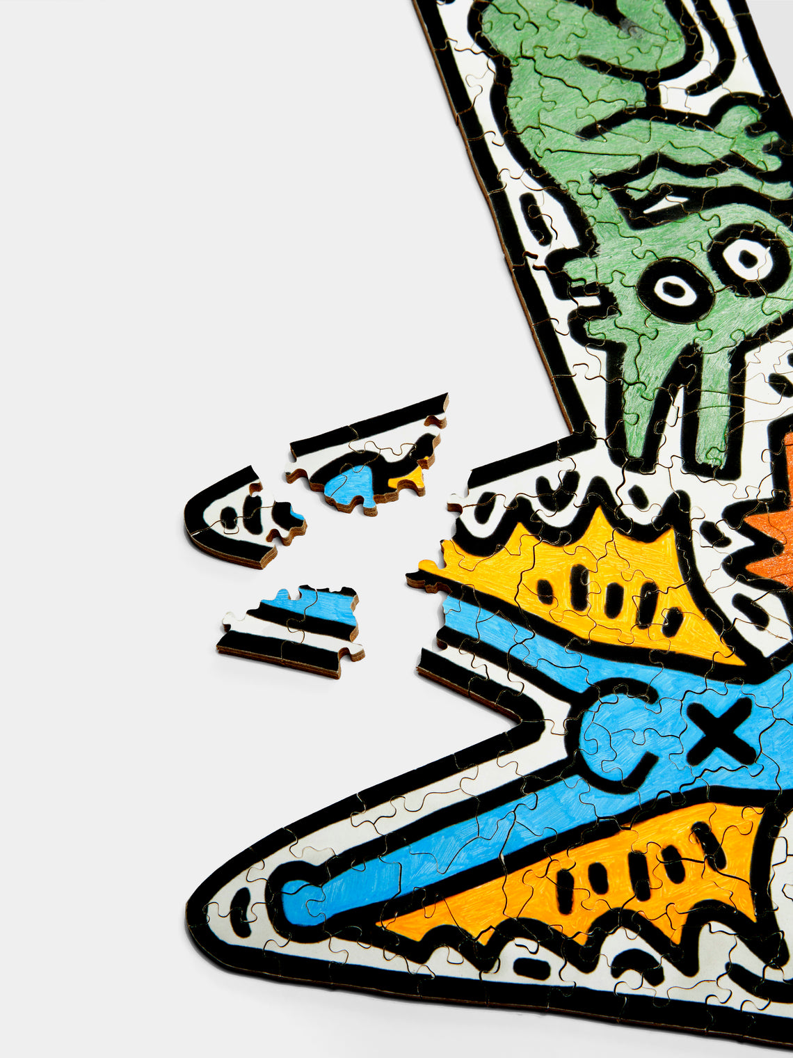 PAR Puzzles - Keith Haring 'Channel Surfing' Hand-Cut Wood Puzzle -  - ABASK