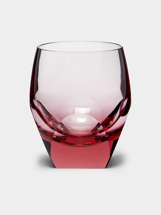 Moser - Bar Hand-Blown Crystal Whiskey Glasses (Set of 2) - Pink - ABASK - 