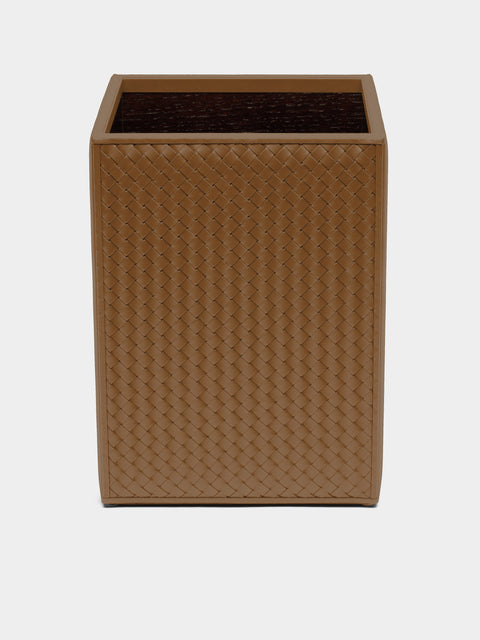 Riviere - Woven Leather Bin -  - ABASK - 