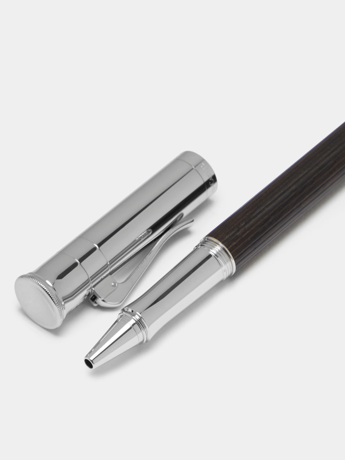 Grenadilla Platinum-Plated Wood Rollerball Pen