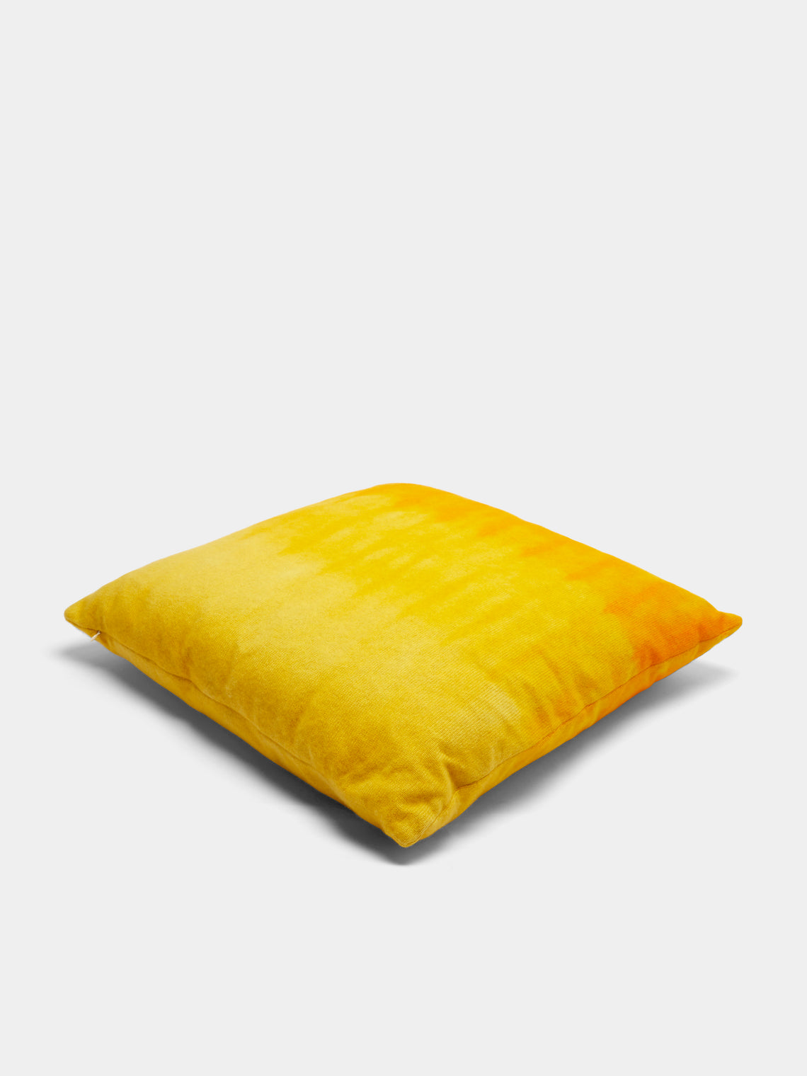 The Elder Statesman - Gradient Hand-Dyed Cashmere Pillow - Yellow - ABASK