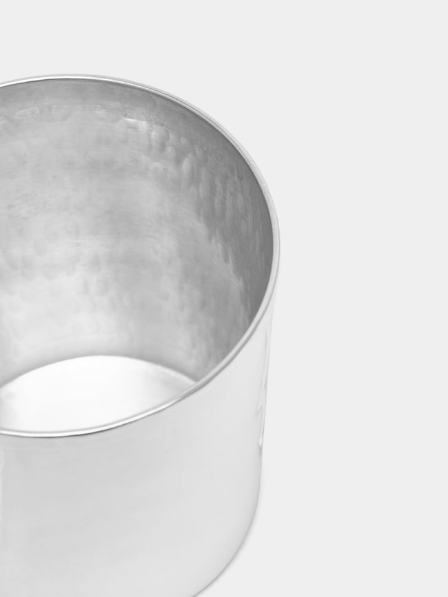 Brandimarte - Hammered Sterling Silver Liqueur Glass - Silver - ABASK