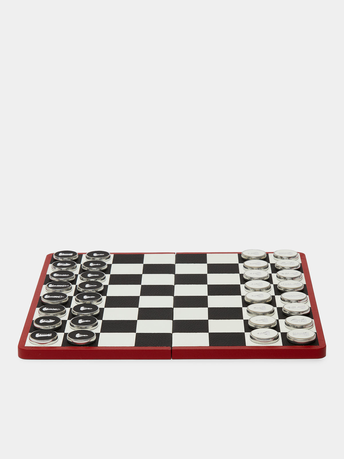 Reversible Leather Backgammon and Chess Set