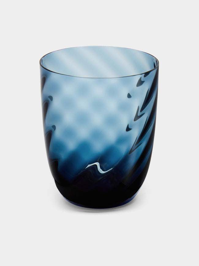 NasonMoretti - Idra Murano Glass Tumbler (Set of 4) - Blue - ABASK - 