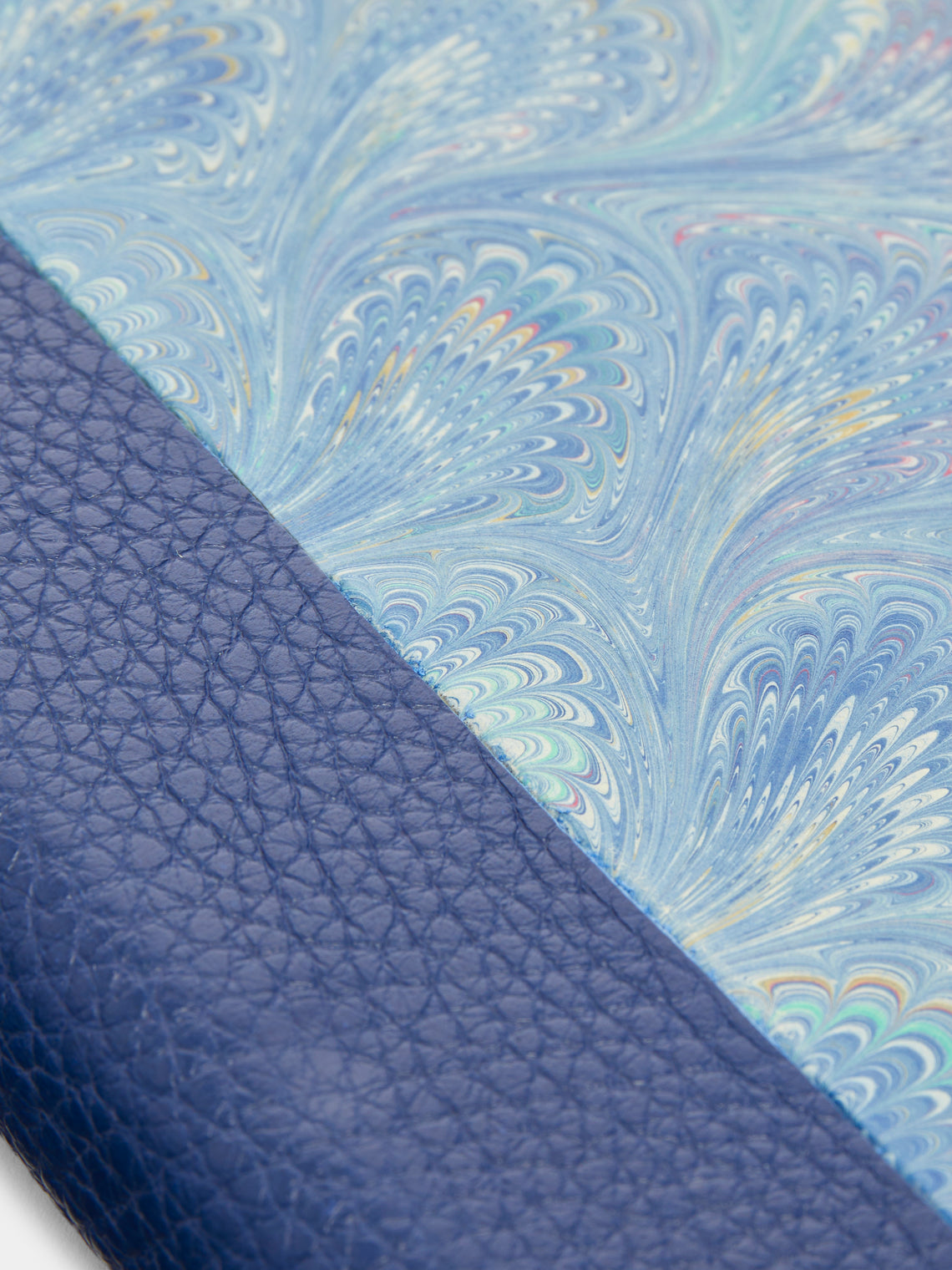 Hand-Marbled Leather Bound Notebook