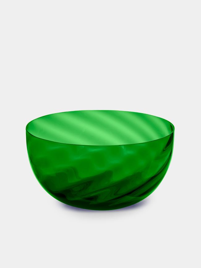 NasonMoretti - Idra Hand-Blown Murano Glass Bowl - Green - ABASK - 