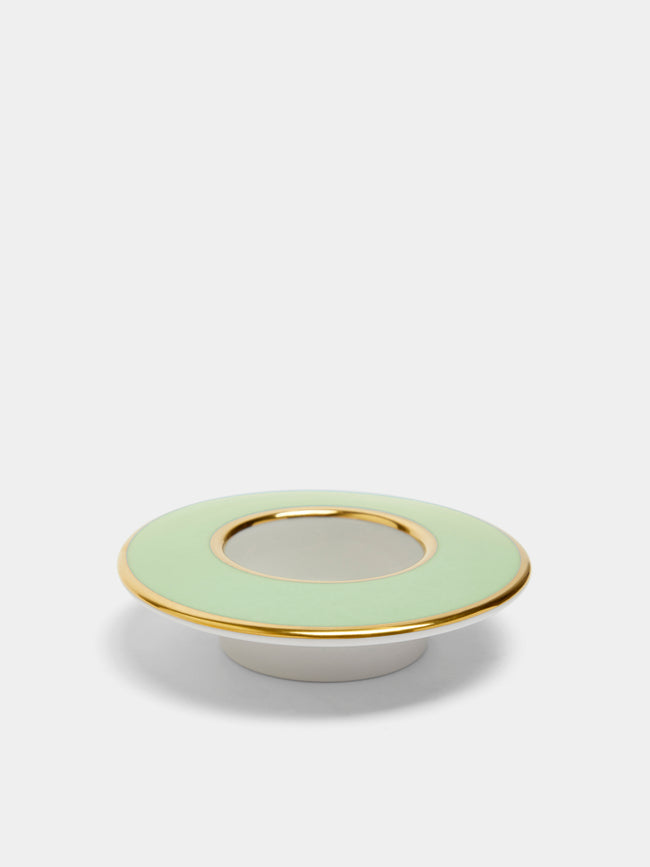 Augarten - Hand-Painted Porcelain Tealight Holder - Green - ABASK - 