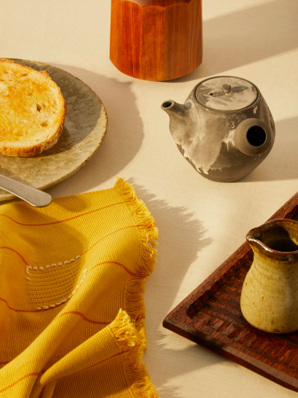 Ido Ferber - Black Clay and Silk Glaze Teapot -  - ABASK