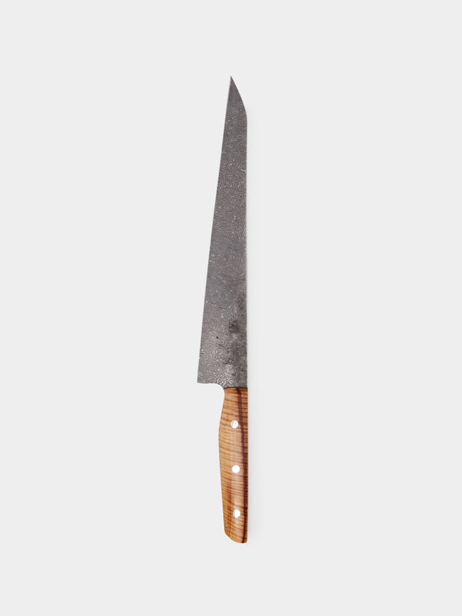 Bodman Blades - Chestnut Burl and Damascus Steel K-Tipped Slicer -  - ABASK - 