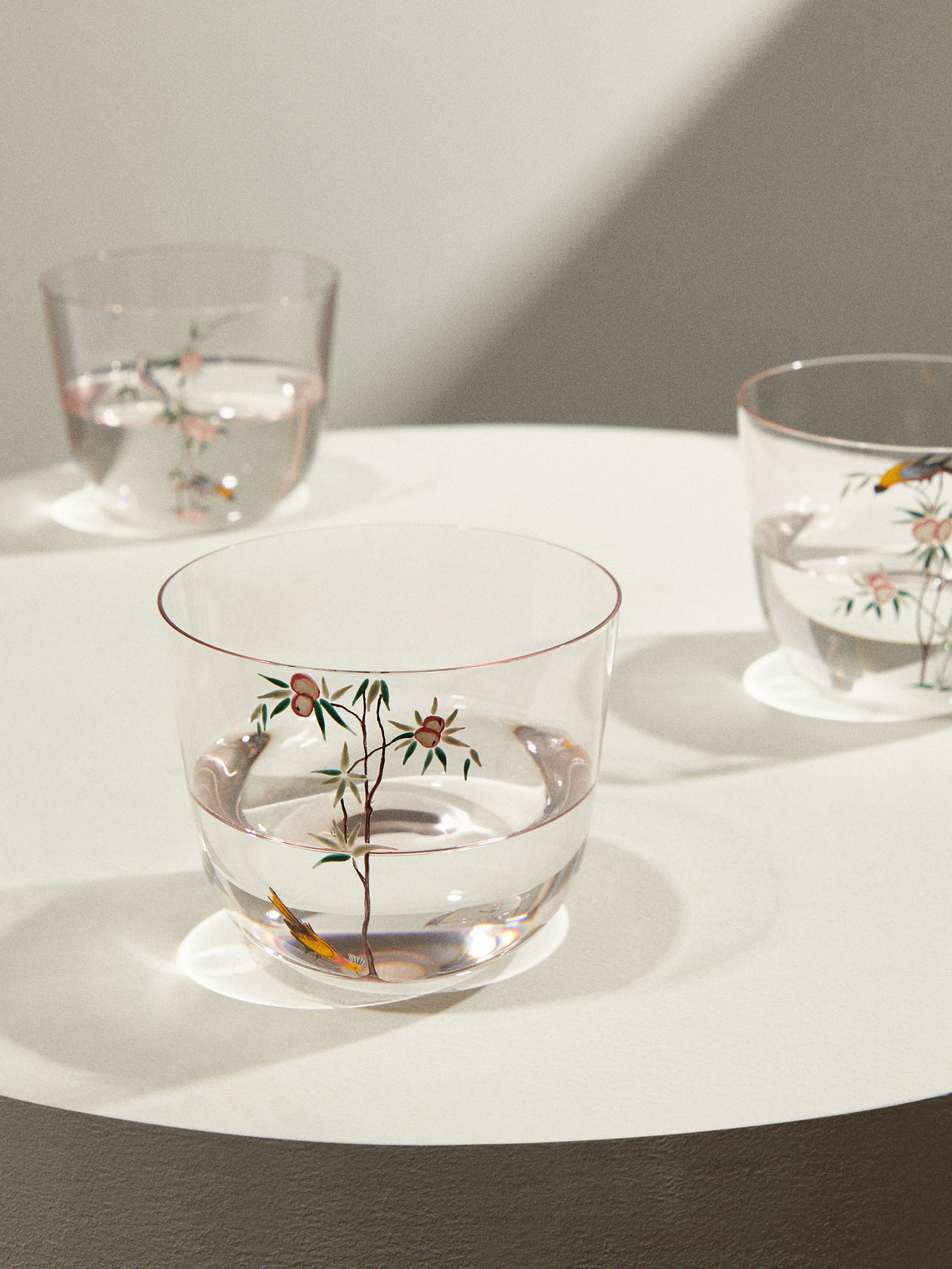 Lobmeyr - Garden of Paradise Hand-Painted Crystal Water Tumbler -  - ABASK