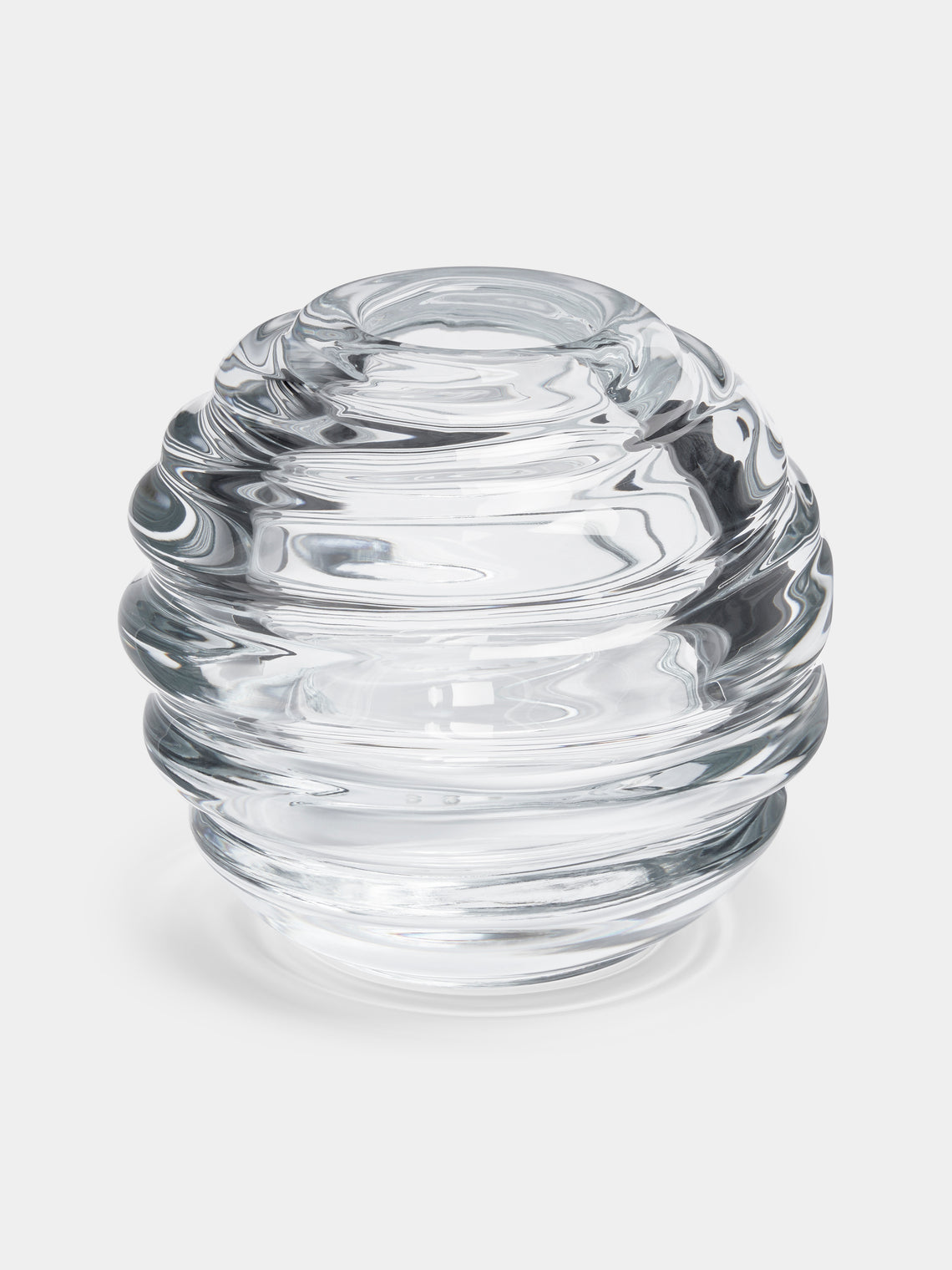 Carlo Moretti - Cylinder Hand-Blown Murano Glass Vase - Clear - ABASK - 