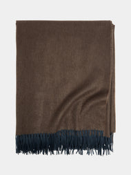 Begg x Co - Arran Cashmere Reversible Blanket - Tan - ABASK - 