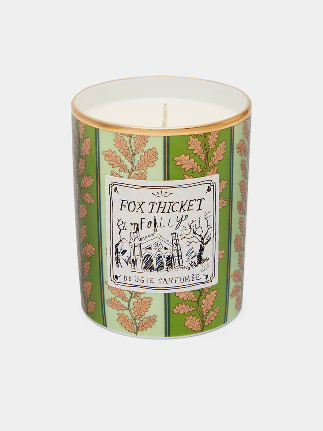 Ginori 1735 - Profumi Luchino Fox Thicket Folly Porcelain Candle - Green - ABASK - 