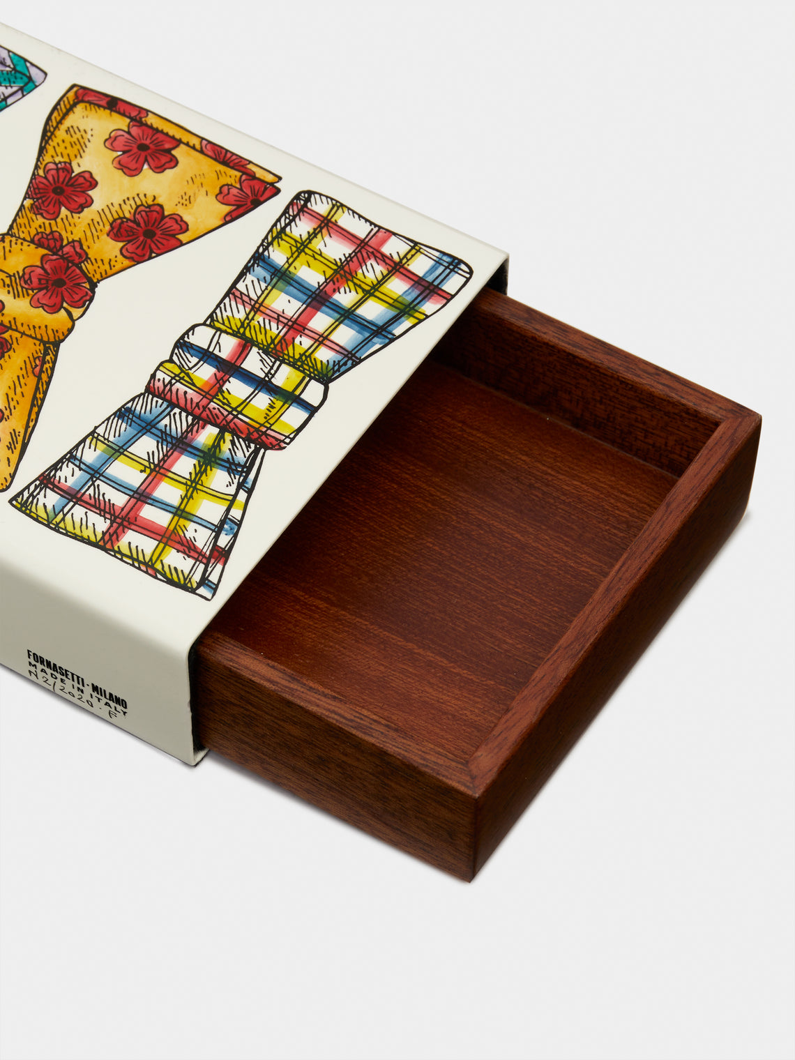 Fornasetti - Cravattini Iron and Wood Box -  - ABASK