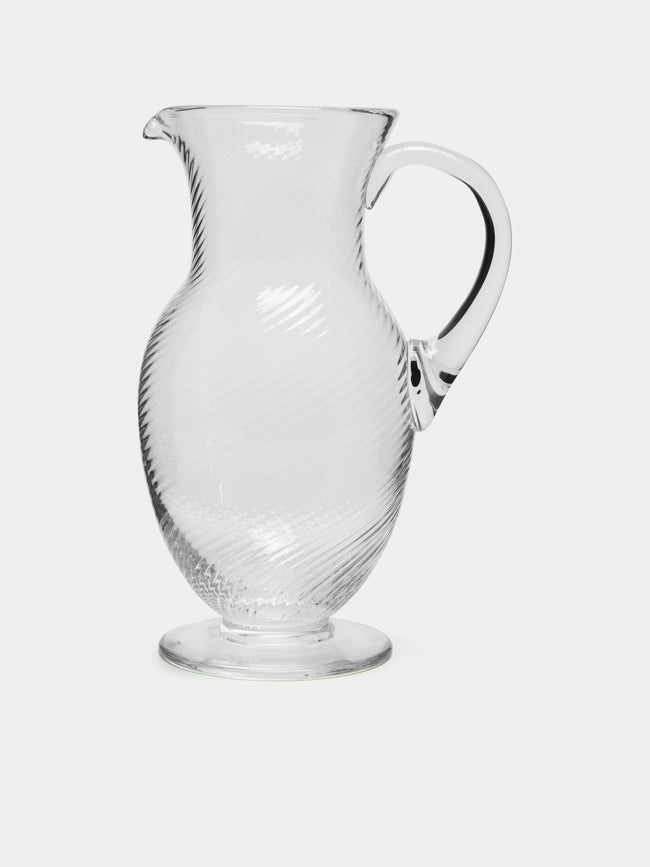 NasonMoretti - Torse Murano Glass Water Jug - Clear - ABASK - 
