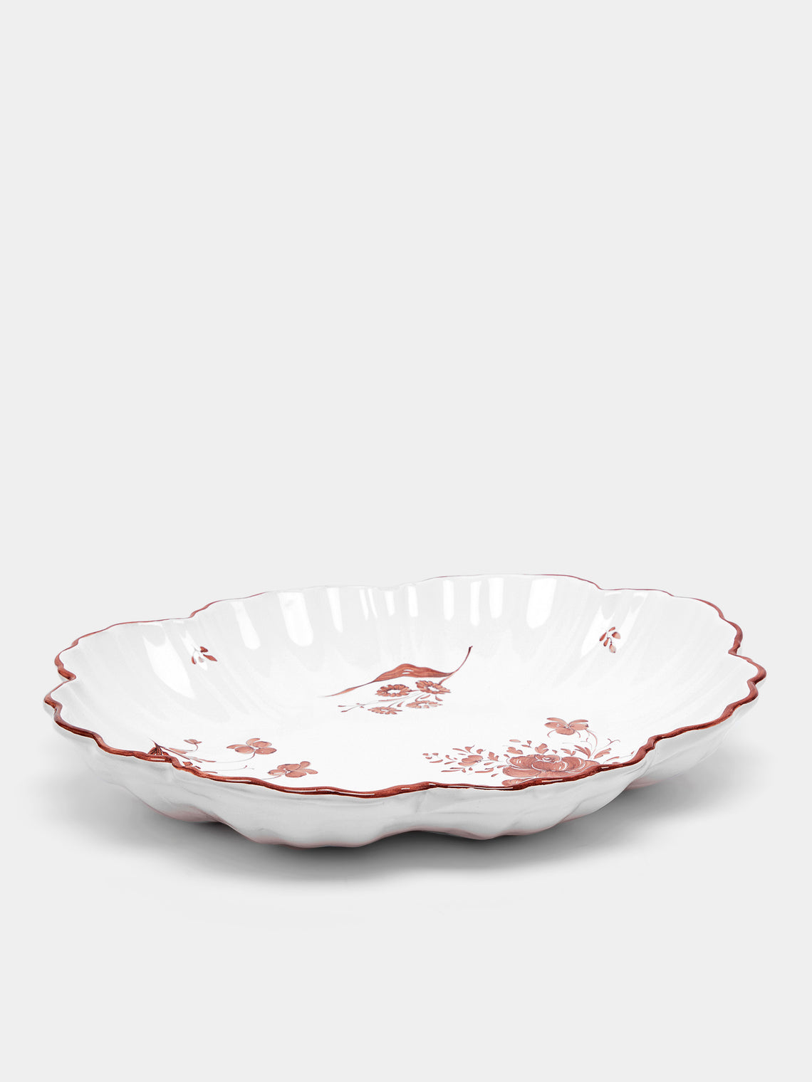 Z.d.G - Camaïeu Hand-Painted Ceramic Large Serving Platter - Brown - ABASK