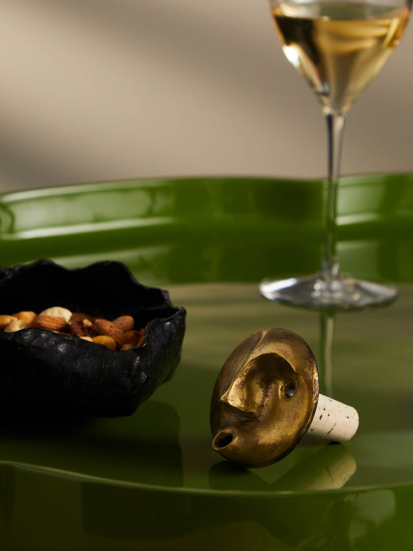 Carl Auböck - Face Brass Bottle Stopper -  - ABASK