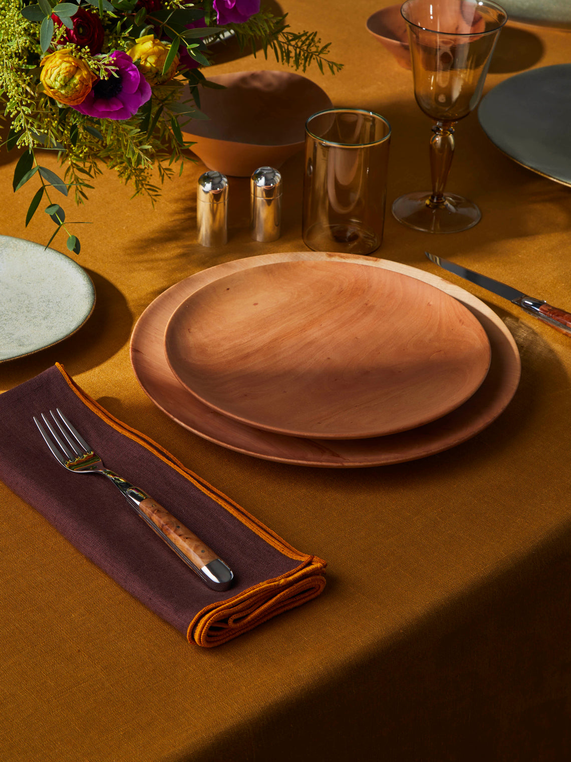 Antonis Cardew - Hand-Turned Pear Wood Large Plate - Beige - ABASK