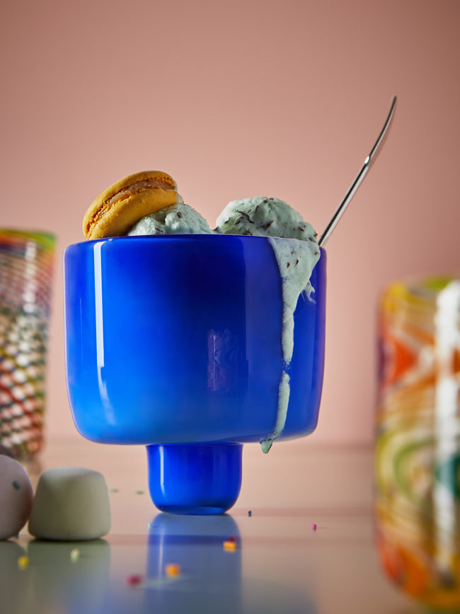 Pierrot Doremus - Mouth-Blown Glass Ice Cream Bowl -  - ABASK