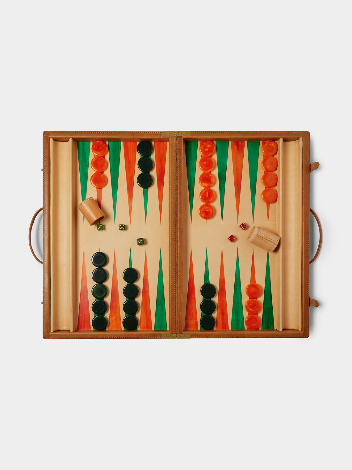 Nick Plant - Wood and Leather Backgammon Set - Tan - ABASK