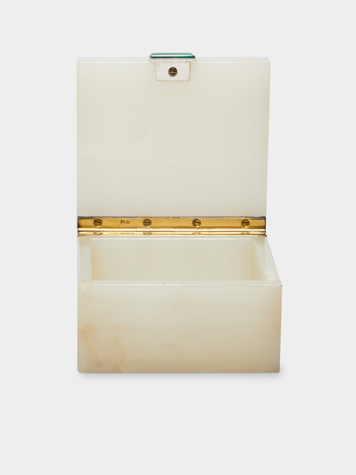 Antique and Vintage - 1937 White Onyx and Malachite Box -  - ABASK