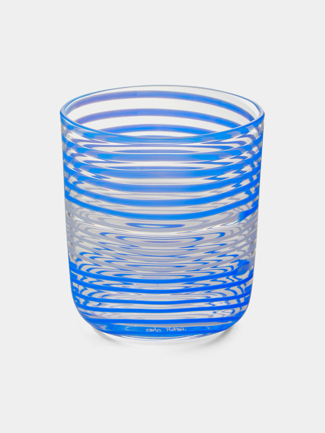 Carlo Moretti - Bora Murano Glass Tumbler - Blue - ABASK - 