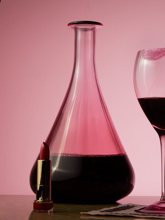 Moser - Optic Crystal Wine Carafe - Pink - ABASK
