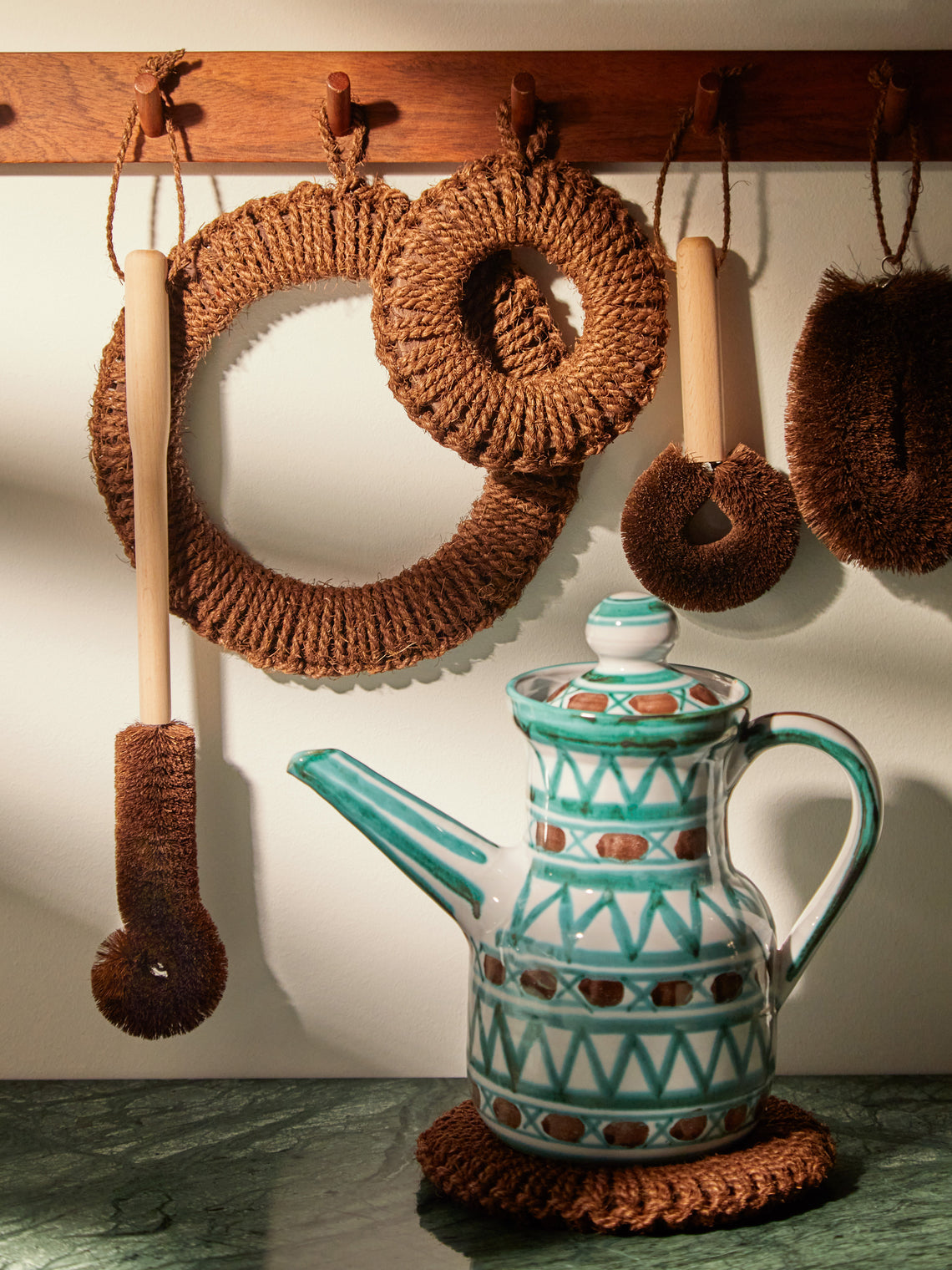 Tawashi Bottle Brush with Beech Handle