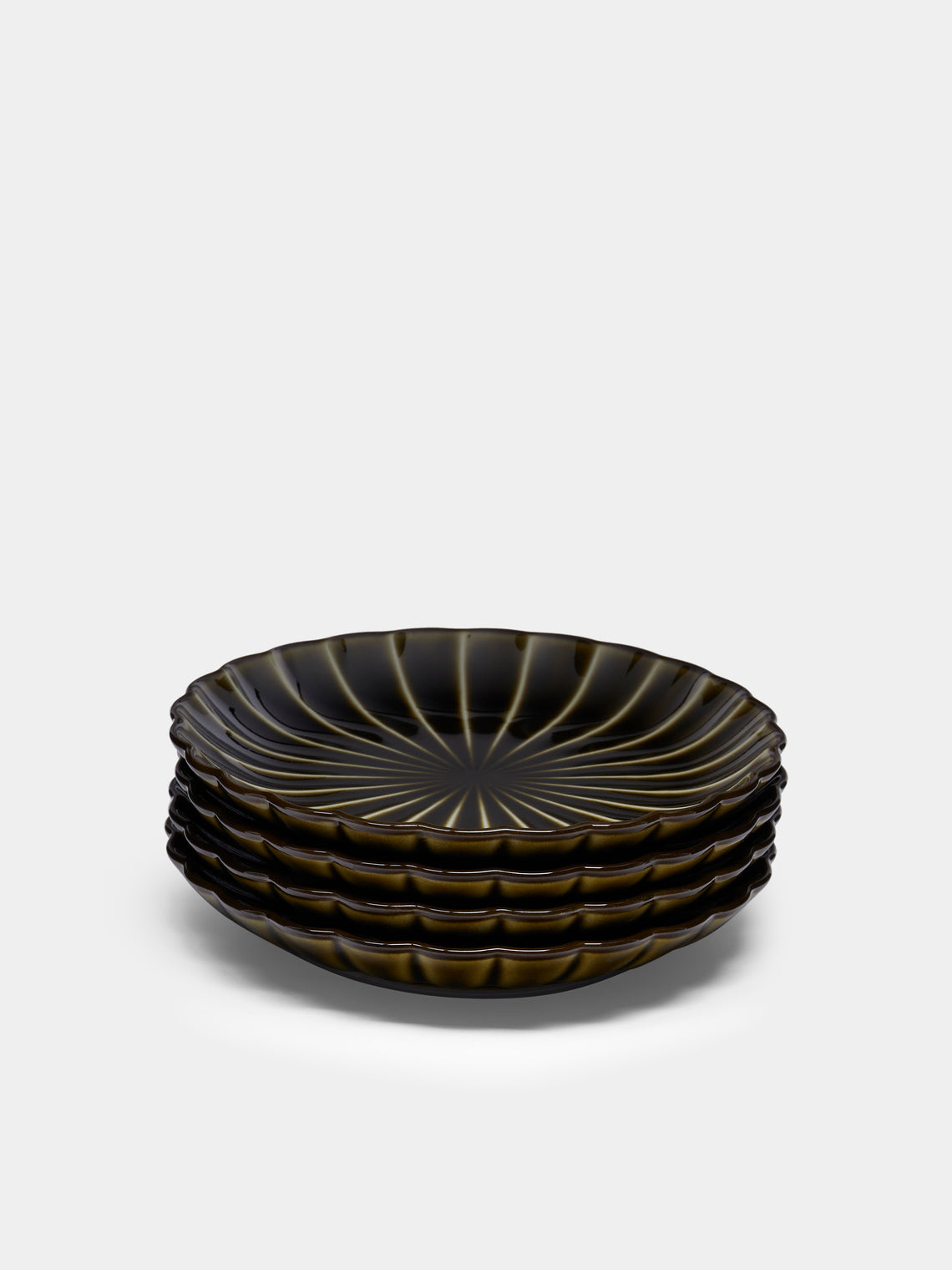 Kaneko Kohyo - Giyaman Urushi Ceramic Saucers (Set of 4) -  - ABASK