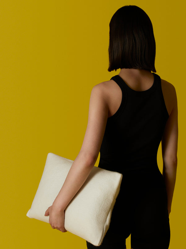 Rose Uniacke - Hand-Dyed Felted Cashmere Small Cushion -  - ABASK