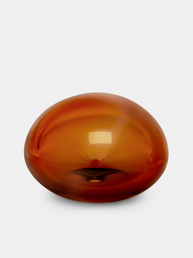 Giberto - Murano Glass Paperweight - Orange - ABASK - 