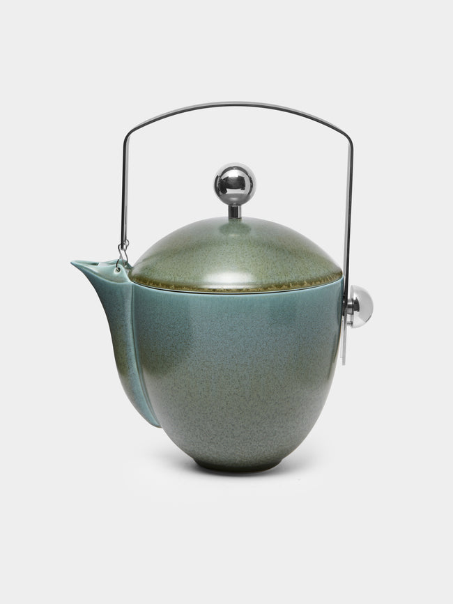 Jaune de Chrome - Todra Porcelain Coffee Pot - Green - ABASK - 